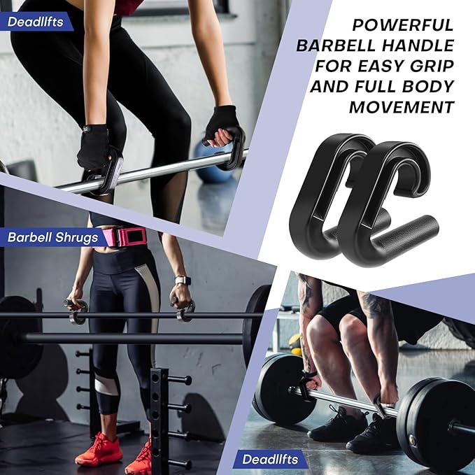 Neutral Grip Pull Up Handles - Heavy Duty Multi-Purpose Handles for Pull Ups & Deadlifts - Ergonomic Workout Handles & Exercise Machine Attachments with Premium Grips