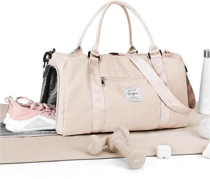 Gym Bag Womens,Travel Duffel Carry on Bag Sport Tote Bag Weekend Overnight Bag