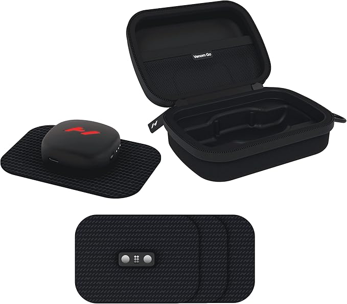 Hyperice Venom Go - Advanced Heat and Vibration Wearable - Venom Go Pack Includes Venom Go Pod - Case and Refill Pads