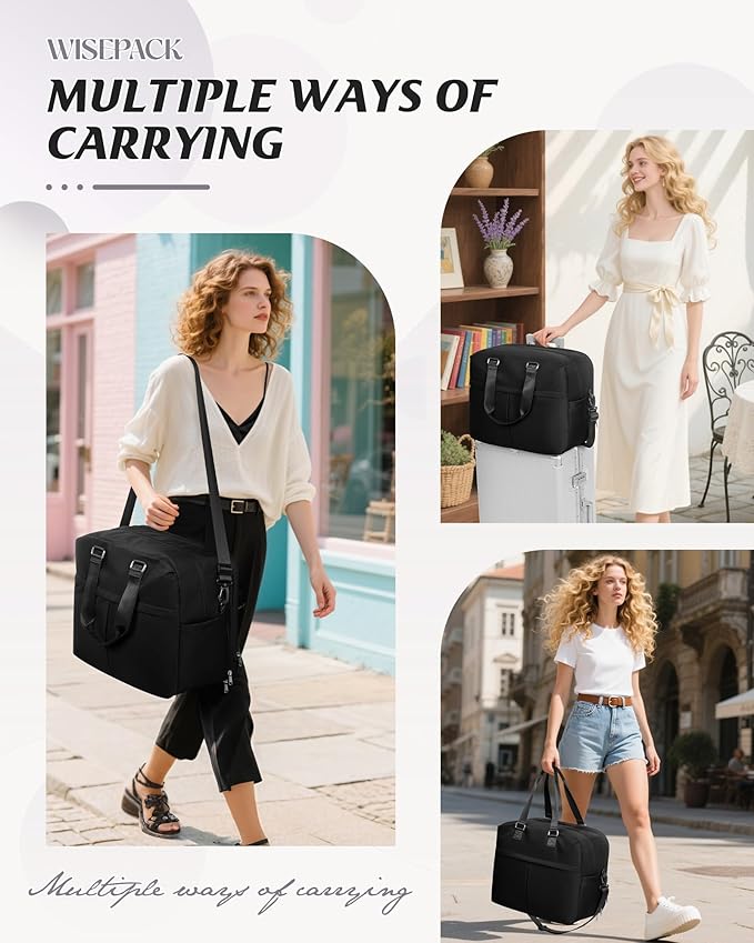 Gym Bag Womens,Travel Duffel Carry on Bag Sport Tote Bag Weekend Overnight Bag