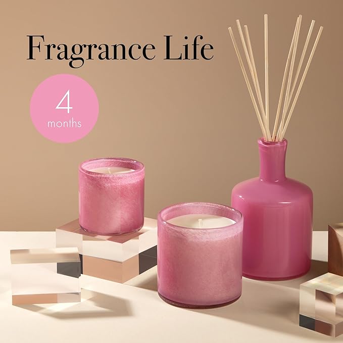 LAFCO New York Reed Diffuser Refill, Duchess Peony - 8.4 oz - Up to 4-Month Fragrance Life - Includes Natural Wood Reeds - Free of Dyes & Propellants - Made in the USA