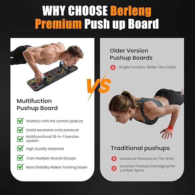 Push Up Board,Portable Dismountable 17 in 1 Push Up Bar at Home Gym,Professional Muscle Training Equipment is Available for Men and Women,The Ideal Gift for Fitness Enthusiasts,Pushup Board Set