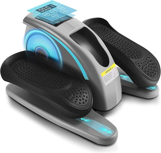 ANCHEER Under Desk Elliptical Machine, Electric Seated Pedal Exerciser as Seen on, Mini Elliptical Machines for Seniors, LCD Display Monitor, Portable Quiet Elliptical Machine, Leg Exerciser for Home