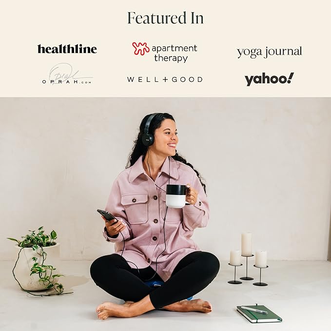 Mindful Modern Velvet Meditation Cushion | Luxe Zafu Yoga Floor Pillow Seat | Posture Support | Buckwheat Hull Filled | Large Round Cushion with Removable Washable Cover + Carry Handle