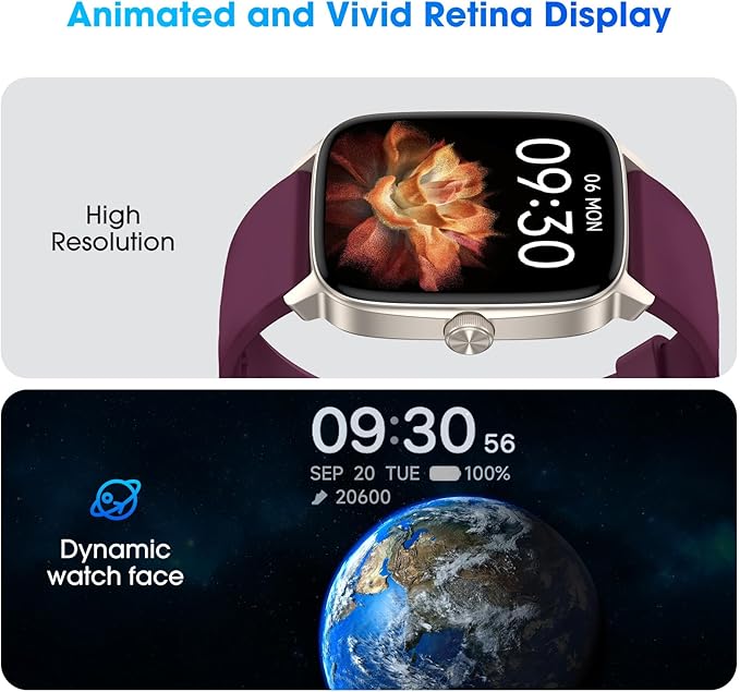 Pedometer Watch No APP/Phone Required, Waterproof Fitness Tracker Watch with Heart Rate Monitor, Large Screen with Pedometer, Sleep Tracking, Calories & Step Counter, Smart Watches for Women Men