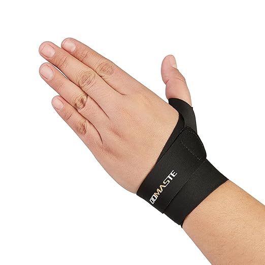 Pickleball Wrist Brace Support for Tennis, Ultra Thin Elastic Wrist Wraps, Lightweight, Breathable and Skin Friendly (Black/Left/One Size)