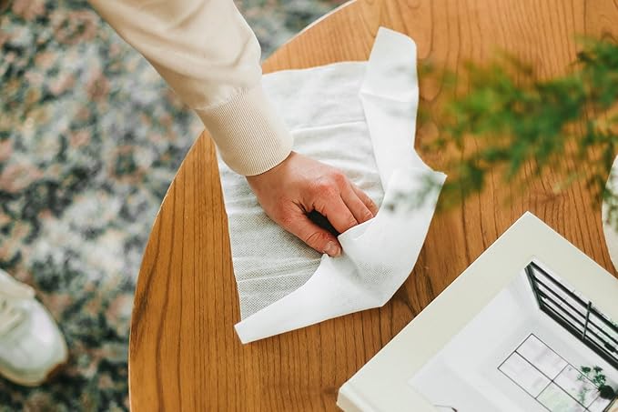 Crocodile Cloth All-Purpose Cleaning Wipes – 80 Count, 15"x10" Extra Large Plant-Based Disposable Cloths – Moist, Absorbent, Safe on Skin, Multi-Surface Use