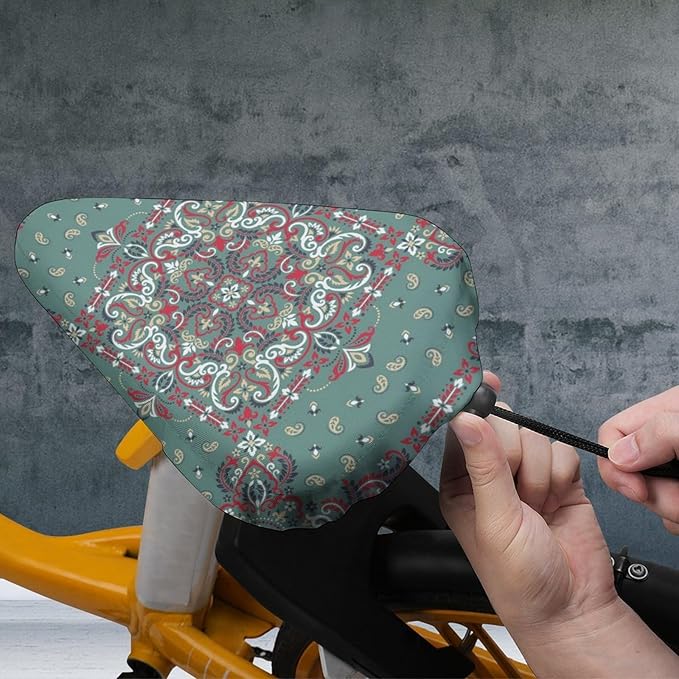 Waterproof Bike Seat Cover with Drawstring Waterproof Bike Seat Rain Cover Seat Protective Water Resistant Bicycle Saddle Rain Dust Cover