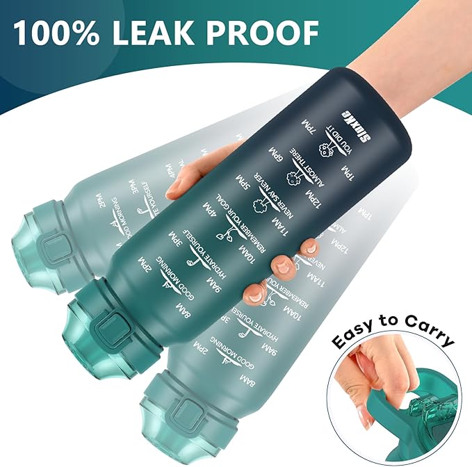 32oz Insulated Water Bottle with 2Lids(Straw Lid & Spout Lid), 1000ml Stainless Steel Water Bottle Double Walled Leakproof, Reusable Metal Bottle Keep Cold & Hot for Men, Women BLUE BLUE