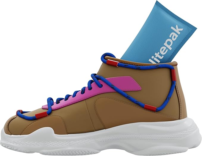 Litepak Shoe Deodorizer and Odor Eliminator Activated Charcoal Odor Absorber for Shoes and Gym Bags, Natural Bamboo Air Freshener for Boots, Closet Or Car (4 Pack)