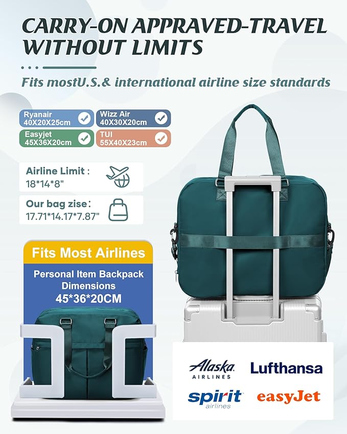 Gym Bag Womens,Travel Duffel Carry on Bag Sport Tote Bag Weekend Overnight Bag