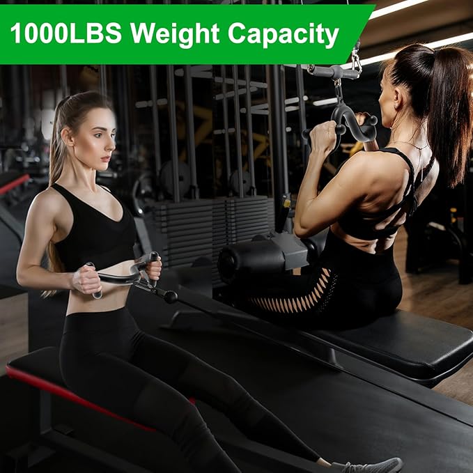 Kipika LAT Pull Down Bars Cable Machine Attachment, Rowing T-bar V-bar Set, Back Strength Training Handle Grips for Cable Machine Rowing Machine, 12" 20" 24" 28" 32" Five Sizes