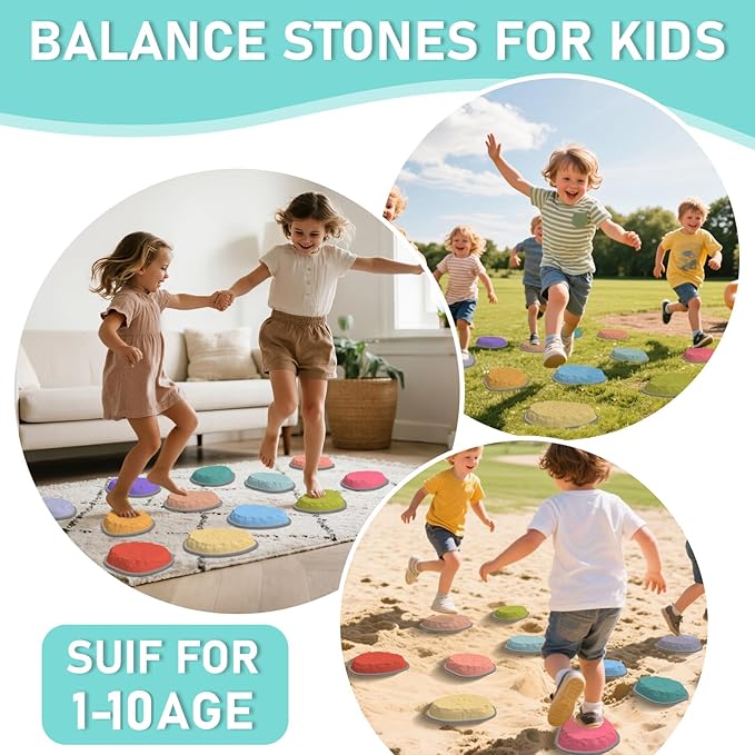 DEDOO Toddler Stepping Stones Floor is Lava Stepping Stones for Kids Balance Toys for Toddler 1-3