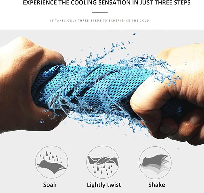 Peicees 20 Pack Microfiber Neck Cooling Towels Sports Sweat Towels Sweat Headband for Travel Beach Swimming Camping Climbing Gym Yoga Workout Backpacking, Gray