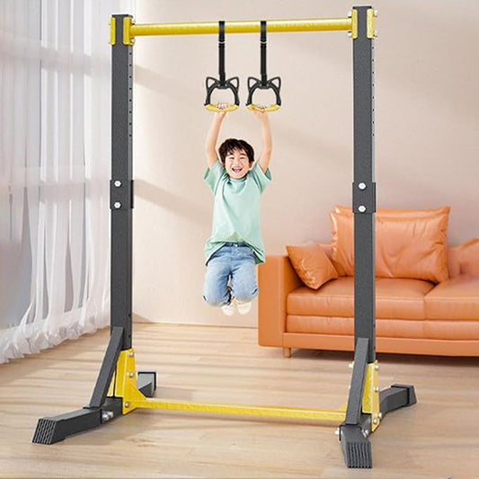 Pull Up Bar Free Standing, 400LBS Capacity Pull Up Station with 11 Adjustable Heights, Multifunctional Chin Up Bar for Home Gym, Strength Training Equipment for Dip Push Up Vertical Knee Raise