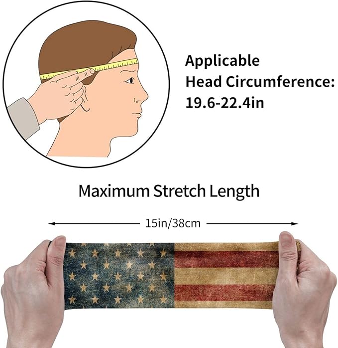 Sports Headband Moisture Wicking Sweatband for Men Women Running Cycling Yoga Fitness Workout