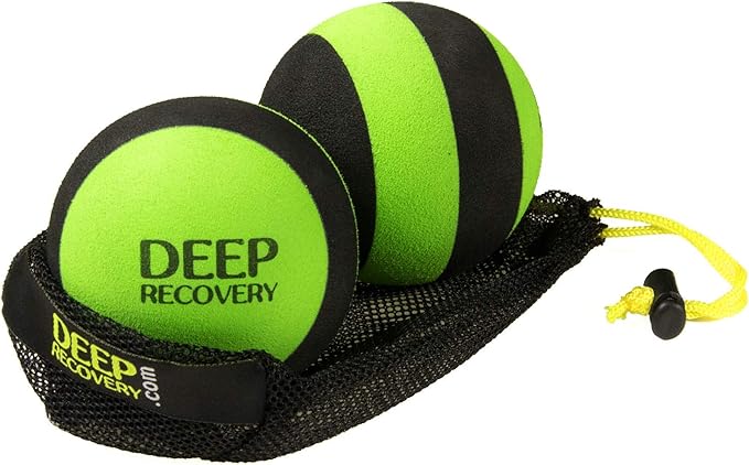 Firm Yoga Deep Tissue Massage Ball Set – Myofascial Release Balls for Feet, Back, Neck, Legs & Arms – Trigger Point & Mobility Therapy (2-Pack)