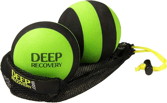 Firm Yoga Deep Tissue Massage Ball Set – Myofascial Release Balls for Feet, Back, Neck, Legs & Arms – Trigger Point & Mobility Therapy (2-Pack)