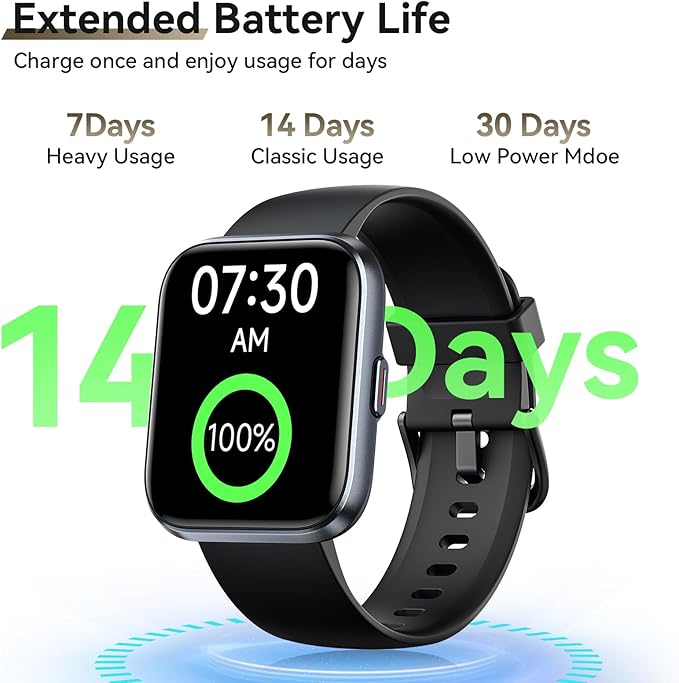 Smart Watches for Women Men, 1.85" Screen Smartwatch Compatible iPhone Android Phone (Answer/Make Call), 24/7 SpO2 Sleep Heart Rate Monitor,3ATM Waterproof, Fitness Tracker Watch 120+ Sport