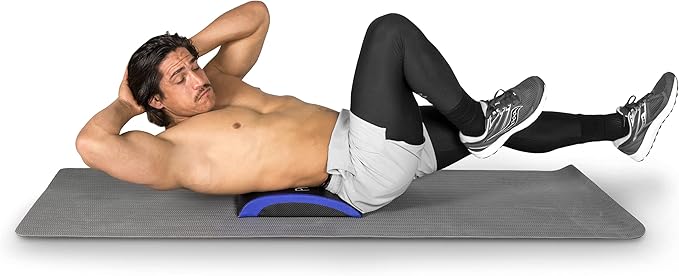 ProsourceFit Abdominal AB Mat 15" x 12" High Density Core Trainer, Black/Yellow