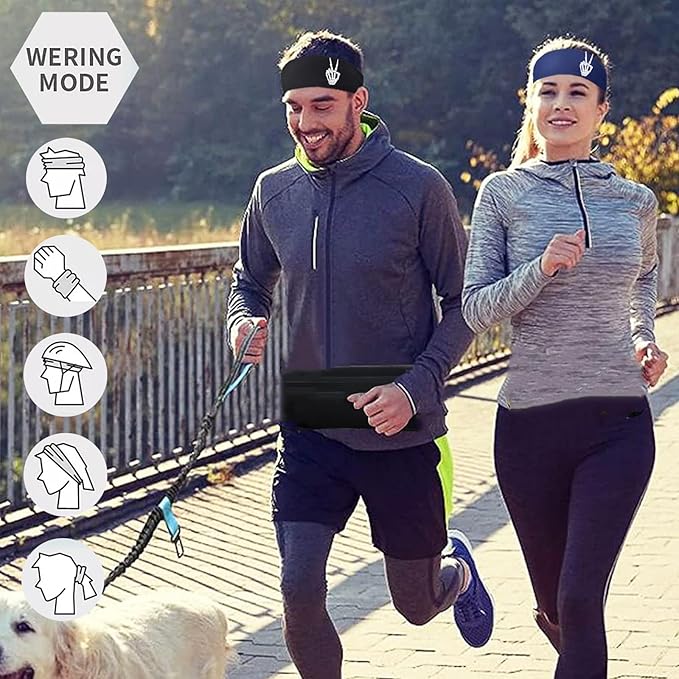 Sports Headbands for Men weat Bands Headbands Mens Head Bands for Women Workout Sweatbands