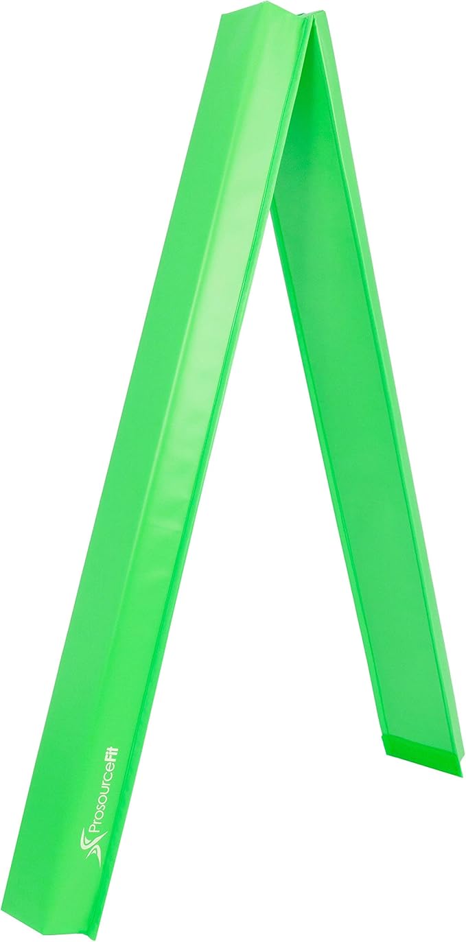 ProsourceFit Gymnastics Balance Beam for Kids, 9ft Long Firm Folding Floor Beam with Non-Slip 4-inch Wide Surface for Safe Gymnastics Practice at Home or Gym