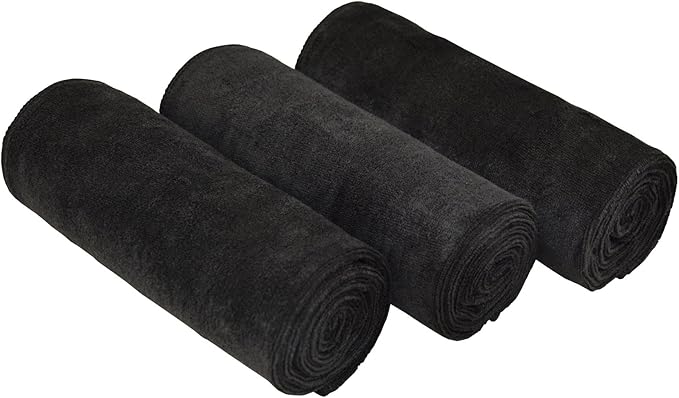 16" x 32"Gym Towels for Men & Women Microfiber Sports Towel Set Fast Drying & Absorbent Workout Sweat Towels for Fitness,Yoga, Golf,Camping 3-Pack Gift