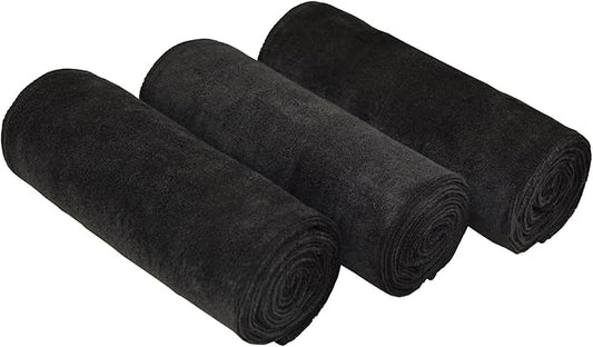 16" x 32"Gym Towels for Men & Women Microfiber Sports Towel Set Fast Drying & Absorbent Workout Sweat Towels for Fitness,Yoga, Golf,Camping 3-Pack Gift