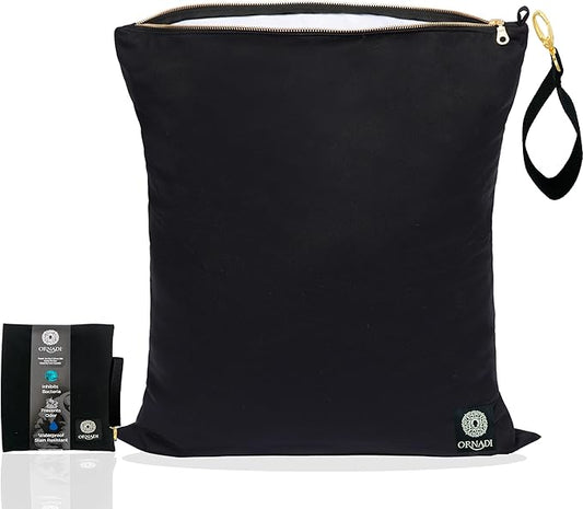 X Large Waterproof Antimicrobial Wet Dry Bag Inhibits Bacteria & Odor from Sweaty Gym Clothes, Dirty Laundry, Swimsuits & Towels for Odor Proof Travel Made in USA 17 X 23.5 inch