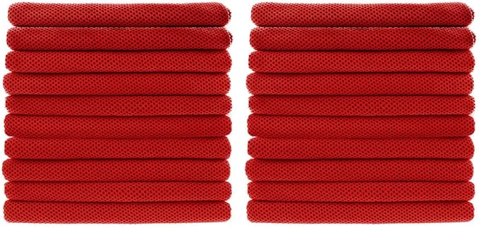 Peicees 20Pcs 40x12'' Microfiber Neck Cooling Towels Sports Sweat Towels Headband for Travel Beach Swimming Camping Climbing Gym Yoga Workout Backpacking, Quick Dry Super Absorbent Compact Lightweight