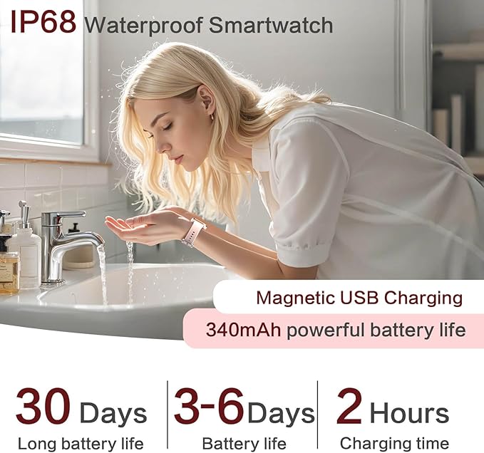 2025 Smart Watches for Women, 1.75'' Lightweight Smartwatch Women with Da GPT AI, 24/7 Sleep/ Heart Rate/ SpO2/ Blood Pressure Monitor, 120 Sport Fitness Tracker, IP68 Waterproof for Android iOS