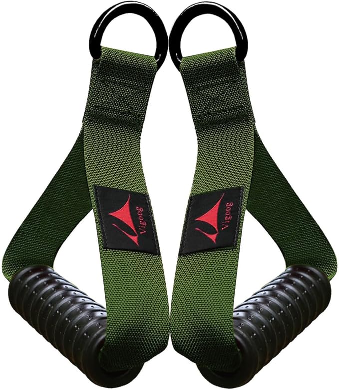 Heavy Duty Exercise Handles, Ultra-Durable Rubber Workout Grip Attachments for Cable Machines, LAT Pulldown, Resistance Bands, Home Gym and Commercial Fitness Equipment