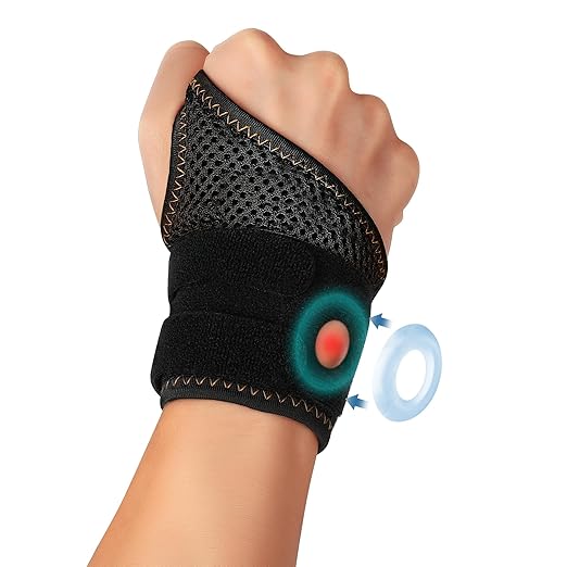 AKSO MEDICOS Wrist Brace for TFCC Tears, Adjustable Wrist Wraps with Ring Pad for Ulnar Sided Wrist Pain, DRUJ Instability, for Repetitive Wrist Use Injury, Right Hand, M Size
