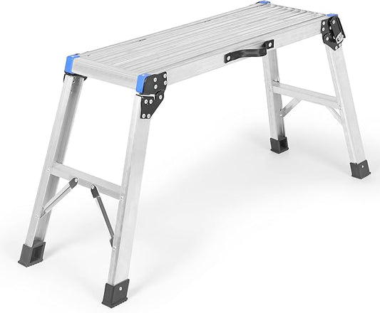 Folding Work Step Platform – 23.5" Tall Collapsible Step Stool with Carry Handle – Lightweight Utility Platform Step Stool for Home, Garage, and Travel