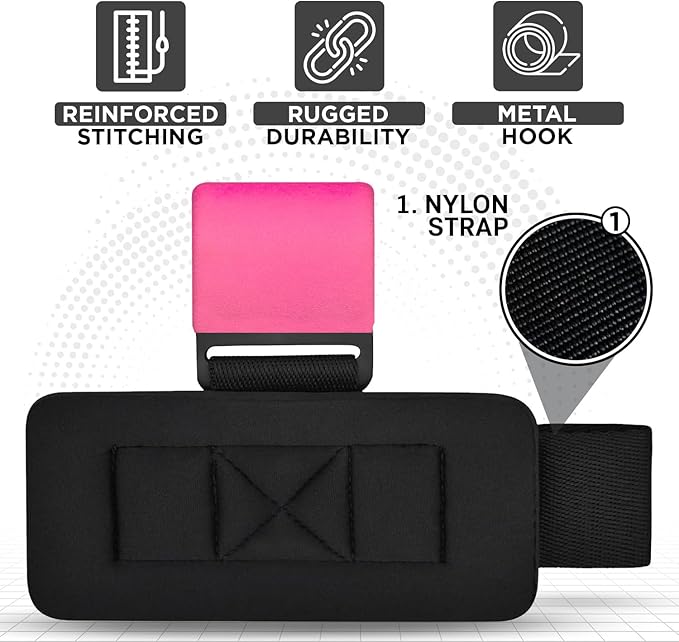 WYOX Weight Lifting Hooks for Men & Women (Pair) โ Heavy Duty Wrist Support Straps with Hooks for Deadlifts, Pull Ups, Shrugs โ Gym Lifting Straps with Grip Assist for Weightlifting & Strength Training