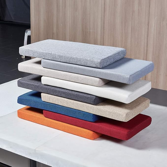 Bench Seat Memory Foam Chair Pads Non-Slip Rubber Back Indoor Swing/Settee Cushion 60 x 18 inch