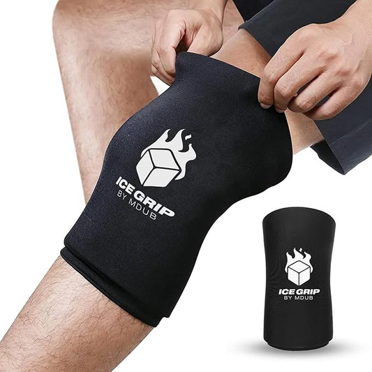 Hot & Cold Therapy Ice Sleeve (Large) - Reusable Gel Pack for Knee, Calf, Elbow, Ankle, Arm, Foot, Wrist Recovery & Pain Relief