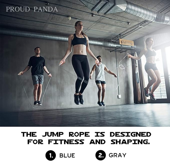 Weighted Jump Rope Workout-1LB Professional Skipping Rope with Adjustable Length and Silicone Comfortable Grips,Heavy Jumpropes Adults Fitness Women Men,Cardio Boxing Endurance Training Exercise