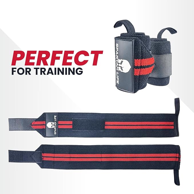 wrist wraps for weightlifting men & Women 18" Professional Quality Wrist Support with Heavy Duty Thumb Loop - Best Wrap for Powerlifting Competition, Strength Training, Bodybuilding