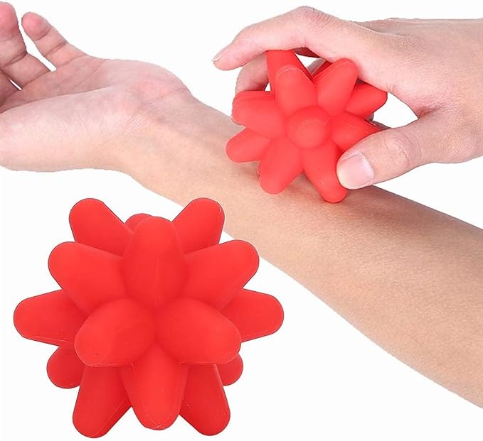 Brrnoo Silicone Massage Ball, Ball for Trigger Point Massage - Deep Tissue Massager for Myofascial Release - Mobility Ball for Exercise & Recovery, Foot Acupoint Trigger Point Massage