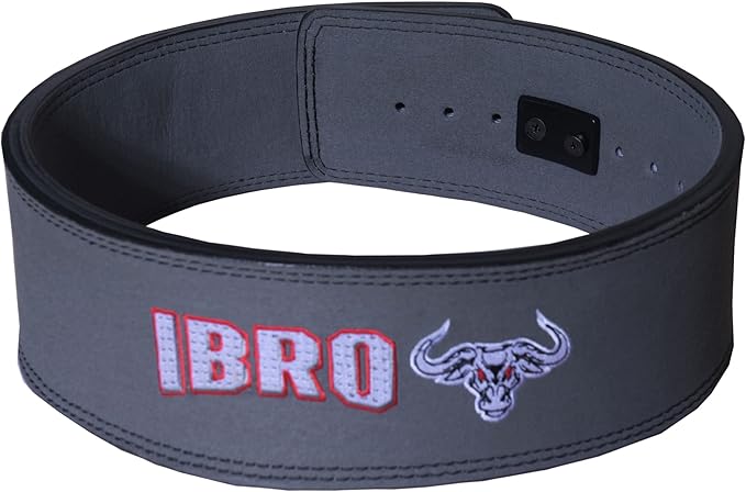 IBRO Powerlifting Lever Gym Belt – Power 8MM, 10MM or 13MM Extreme Heavy Duty Genuine Leather Belts - Squats Deadlifts Bodybuilding Weight Lifting IPF Power Lifting Strongman for Men