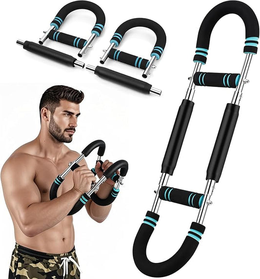 Twister Arm Exerciser 60-110lb Home Fitness Equipment Men's Strength Training Adjustable Spring Exercise Bar Chest Workout Equipment(Suitable for Stronger Men)