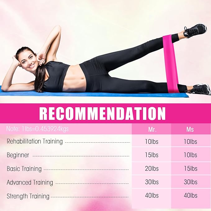 DEEKIN 20 Pcs Resistance Bands Resistance Loop Exercise Bands Exercise Equipment Elastic Drap Ring for Women and Men Home Fitness, Gym, Yoga