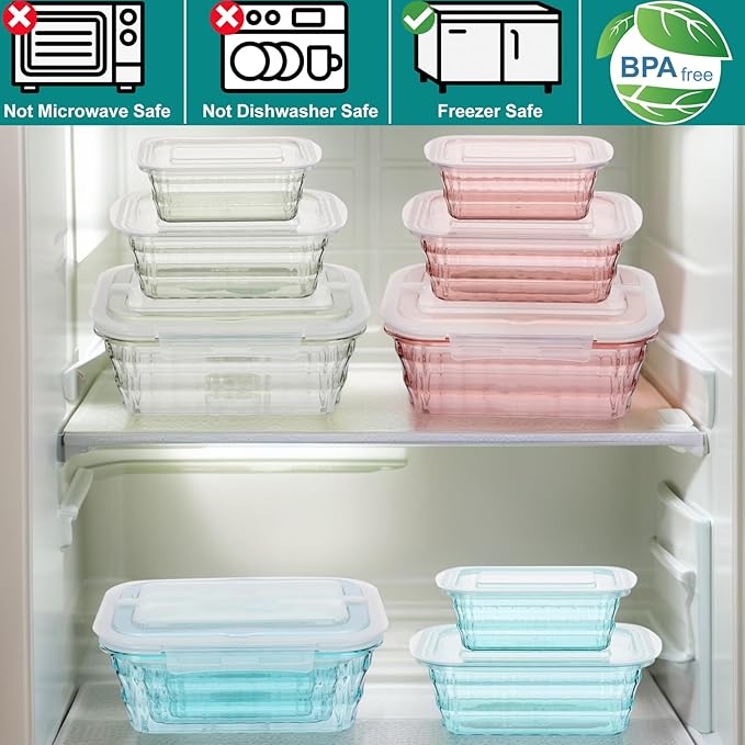 Taiuloo Set of 3 Food Storage Containers with Lids & Handle, BPA Free Plastic Meal Prep & Salad Bowl Containers To Go for Lunch, Salad Serving Bowls for Snack, Fruit, Veggie, Green