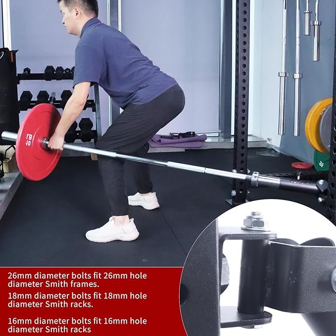 T-Bar Row Landmine Attachment for Barbell 360 Swivel Landmine Base - Fits 1' Standard & 2' Olympic Bar, Gym Home Fitness, Squat, Deadlifts