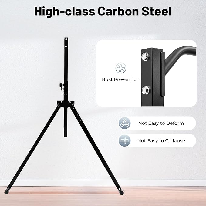 Foldable Power Tower Pull Up Bar, Height Adjustable Dip Station for Home Gym, Multi-Function Fitness Equipment for Strength Training and Workouts