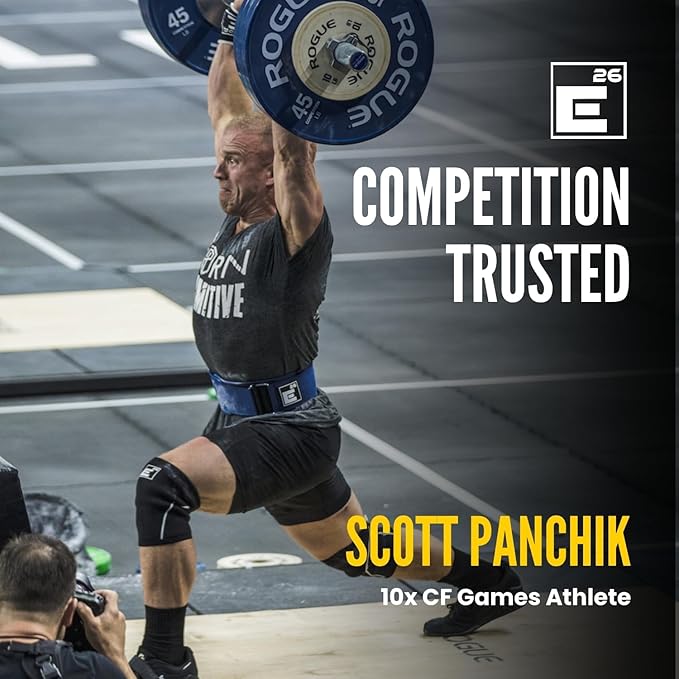 Element 26 Self-Locking Weight Lifting Belt - Premium Weightlifting Belt for Serious Functional Fitness and Olympic Lifting Athletes - Lifting Support for Men and Women - Deadlift Training Belt