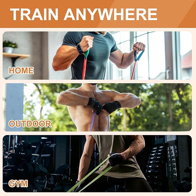 Wood Fitness Board, Wooden Exercise Board with Non-slip Design, Resistance Band Platform, for Band Workout, Stretching, Balance & Flexibility Exercise for Home Gym