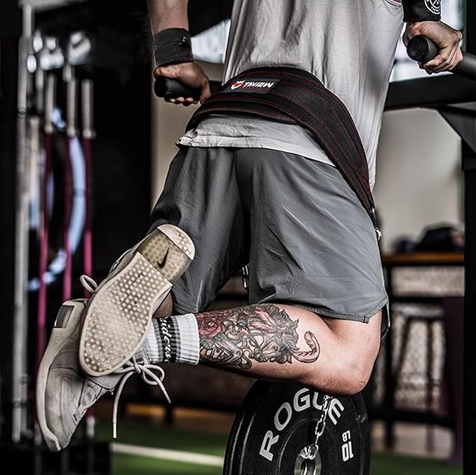 Heavy Duty Dip Belt With Chain - Weighted Pull Up Belt for Workout