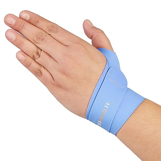 Pickleball Wrist Brace Support for Tennis, Ultra Thin Elastic Wrist Wraps, Lightweight, Breathable and Skin Friendly (Royal Blue,Left)